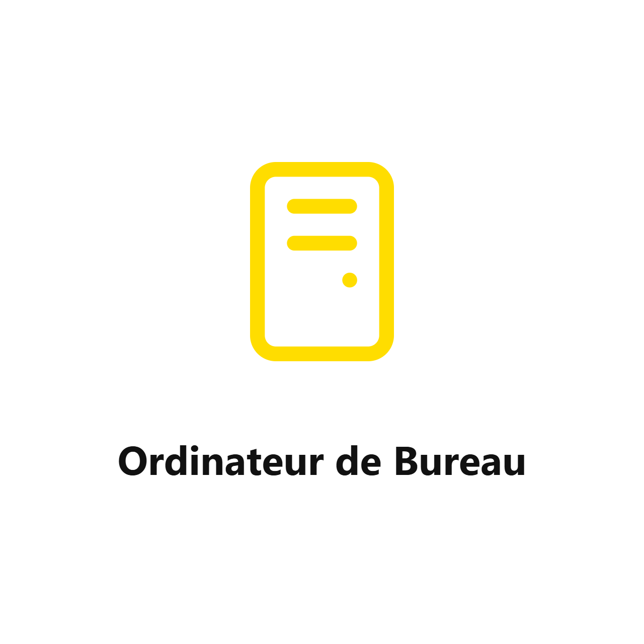 Ordinateur de Bureau